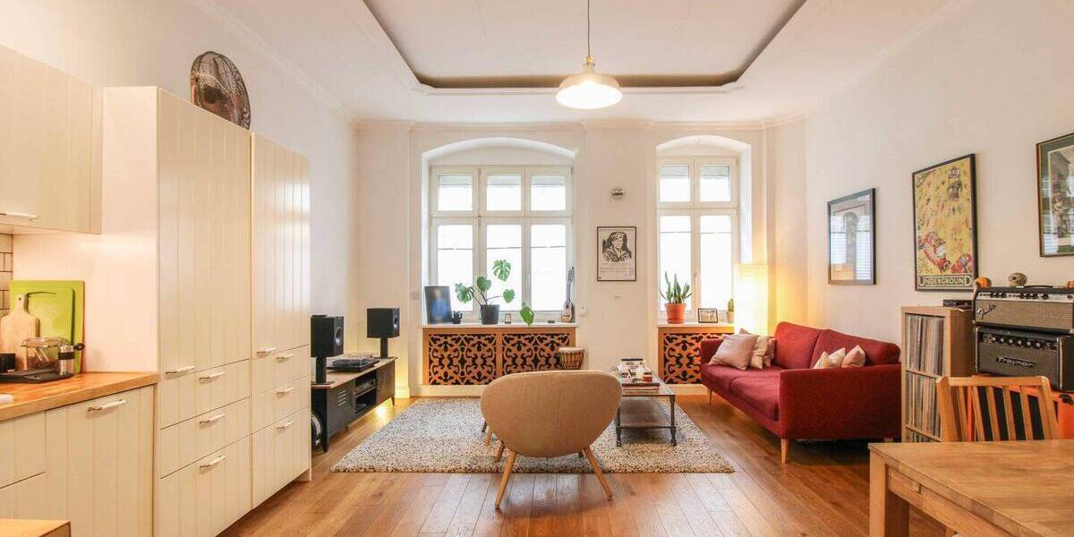 Etagenwohnung Berlin Friedrichshain - 2 Zimmer, 52 m&sup2;, 298.000&euro; | Angebot:26688485