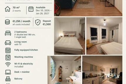 Wohnung Berlin Pankow - 4 Zimmer, 70 m&sup2;, 1.250&euro; | Angebot:27714615