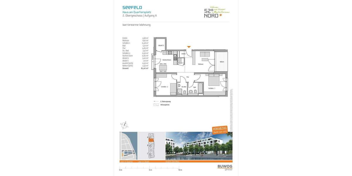 Etagenwohnung Berlin Grünau - 3 Zimmer, 82 m&sup2;, 504.500&euro; | Angebot:25760541