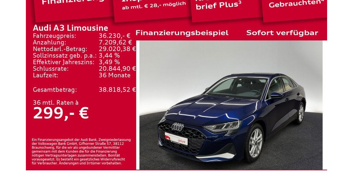 Audi A3 17.600 km 36.230 &euro; Berlin 10587