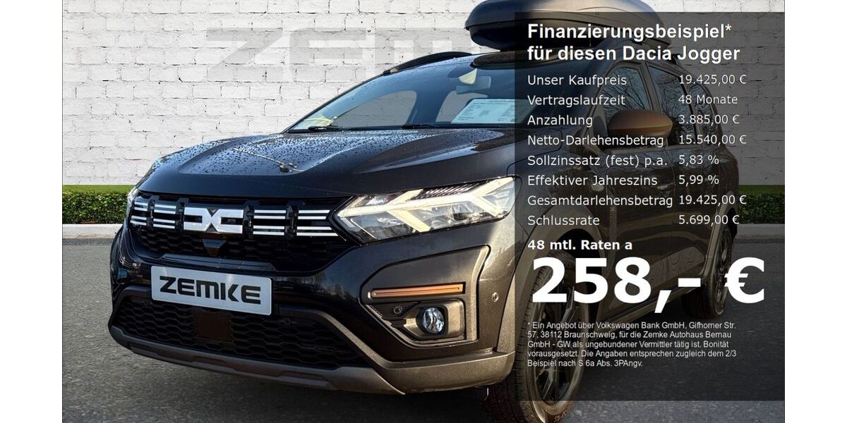 Dacia Jogger 18.481 km 19.425 € Bernau 16321