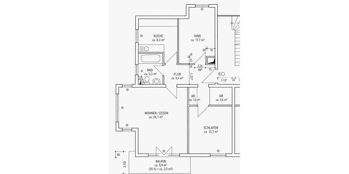 Etagenwohnung Hohen Neuendorf - 3 Zimmer, 80 m&sup2;, 339.000&euro; | Angebot:27196318