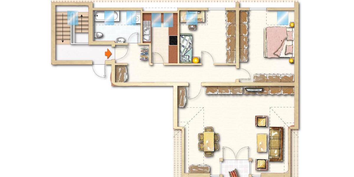 Dachgeschoßwohnung Leegebruch - 3 Zimmer, 94 m&sup2;, 250.000&euro; | Angebot:26818711