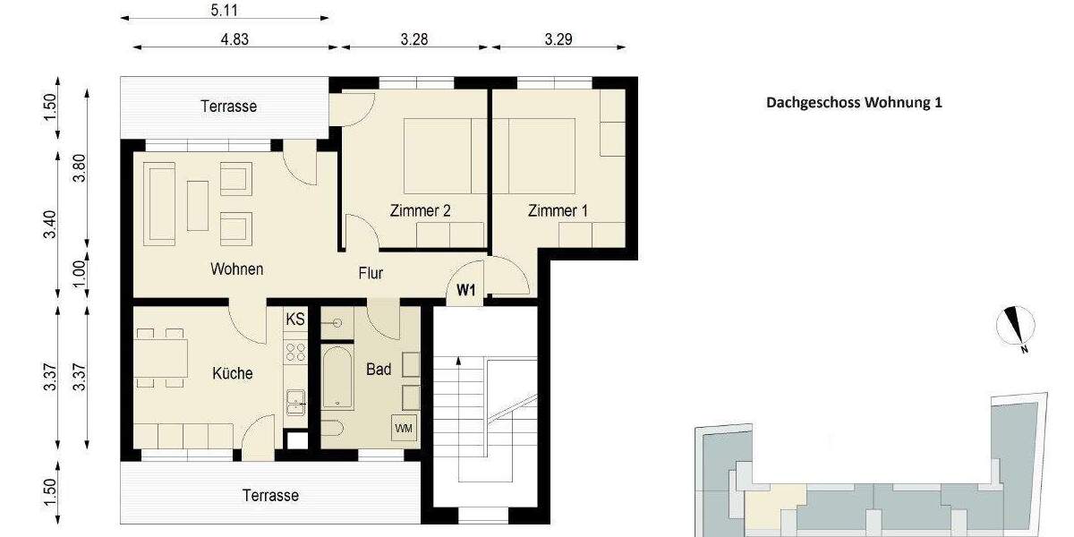 Etagenwohnung Berlin Friedrichshain - 3 Zimmer, 82 m&sup2;, 595.000&euro; | Angebot:24722942