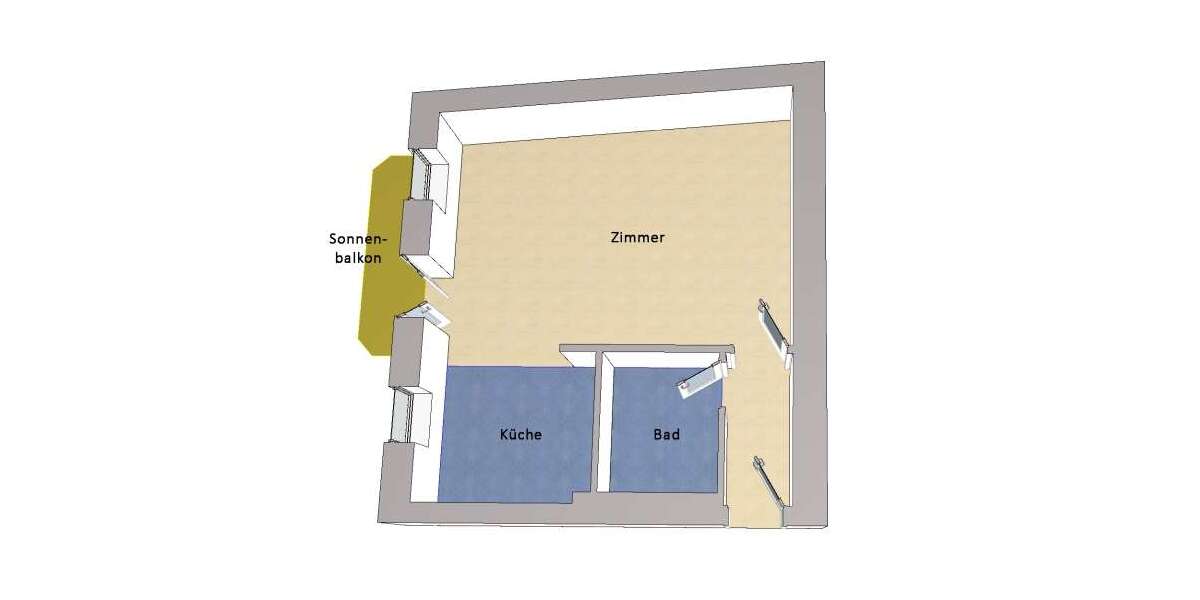 Etagenwohnung Berlin Pankow - 1 Zimmer, 37 m&sup2;, 239.000&euro; | Angebot:25981628