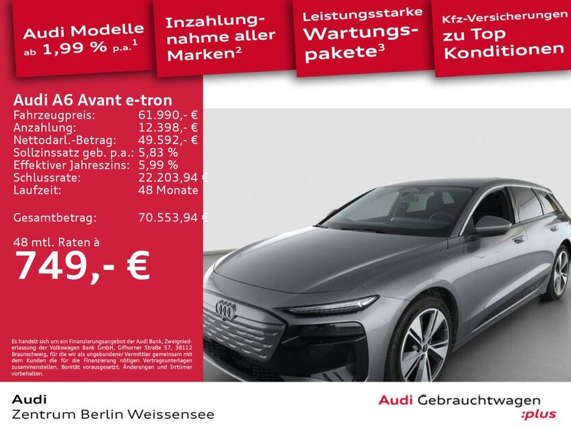 Audi A6 e-tron 7.877 km 60.990 € Berlin 13088
