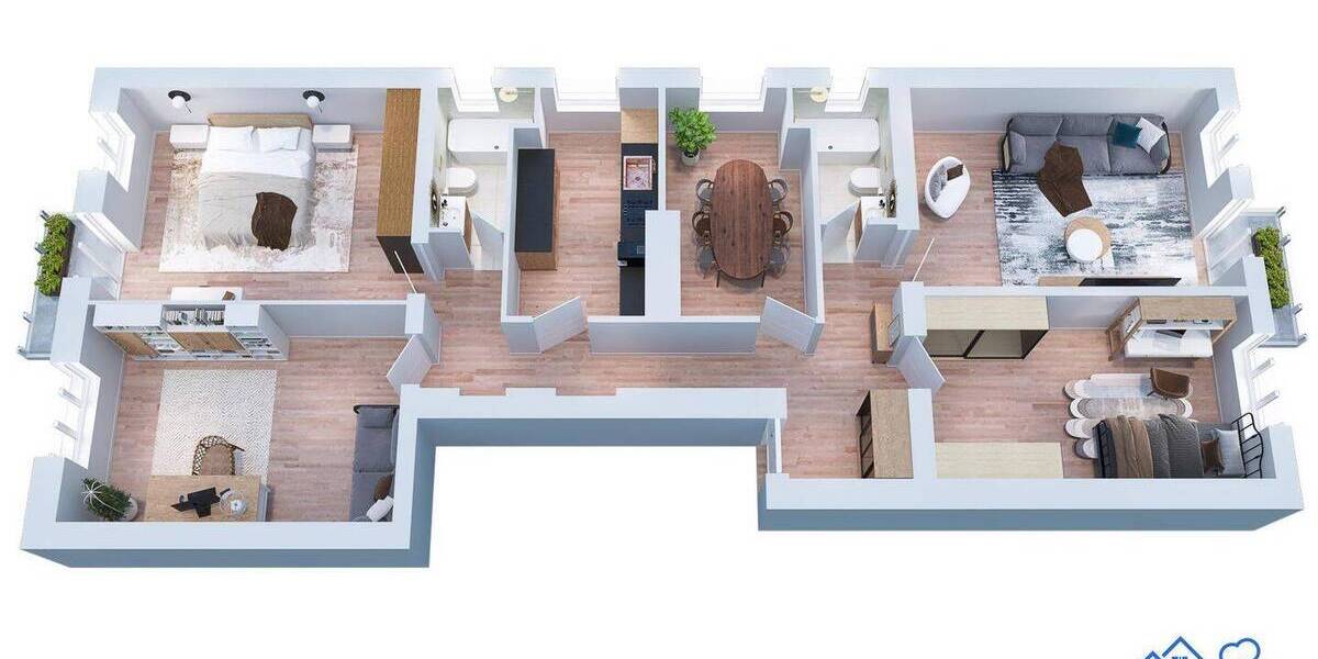 Etagenwohnung Berlin Lichterfelde - 5 Zimmer, 131 m&sup2;, 698.500&euro; | Angebot:25970860