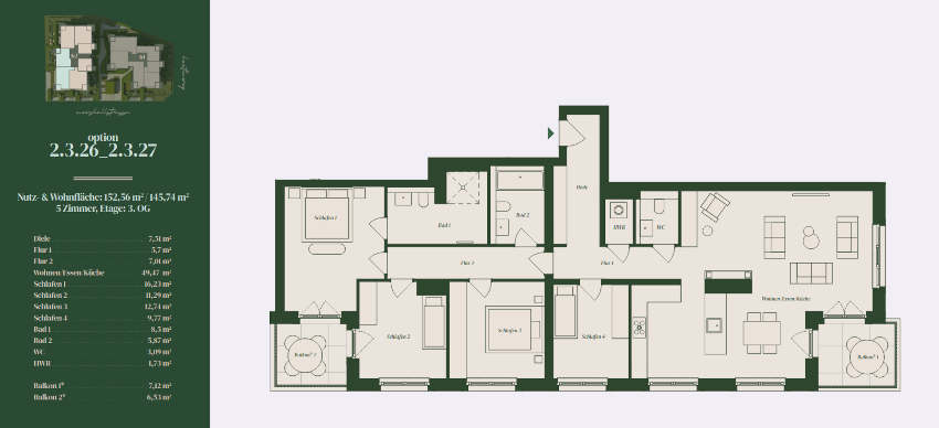 Etagenwohnung Berlin Dahlem - 5 Zimmer, 145 m&sup2;, 1.909.194&euro; | Angebot:25710042