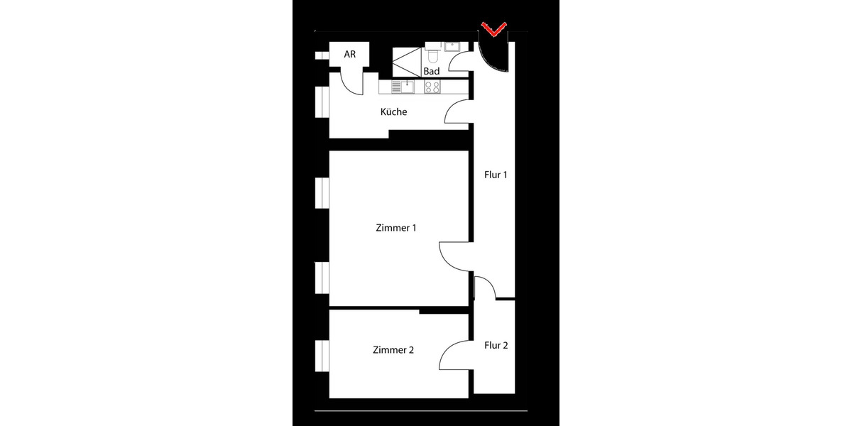 Etagenwohnung Berlin Kreuzberg - 2 Zimmer, 59 m&sup2;, 385.000&euro; | Angebot:25709583