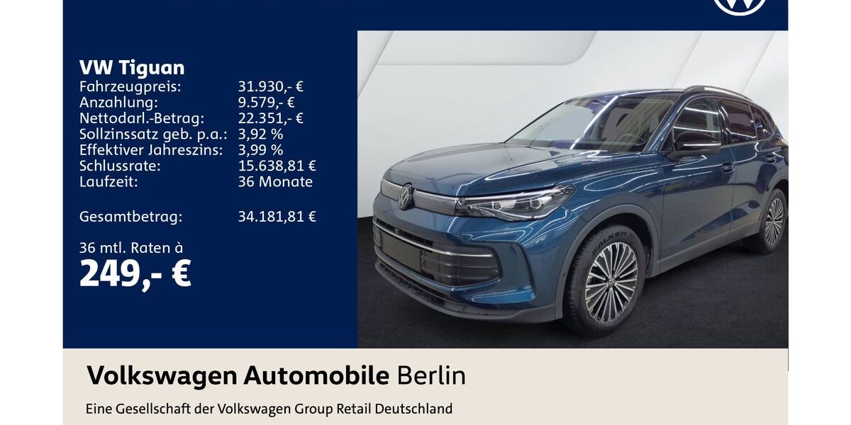 VW Tiguan 25.787 km 31.930 &euro; Berlin 10587