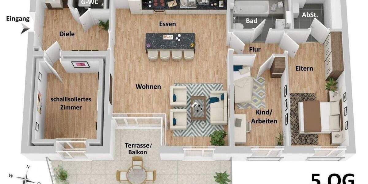 Etagenwohnung Berlin Mitte - 4 Zimmer, 111 m&sup2;, 1.045.000&euro; | Angebot:24858485