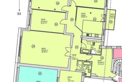 Wohnung zum Mieten in Berlin 3.478,02 € 222.38 m² 5 zimmer