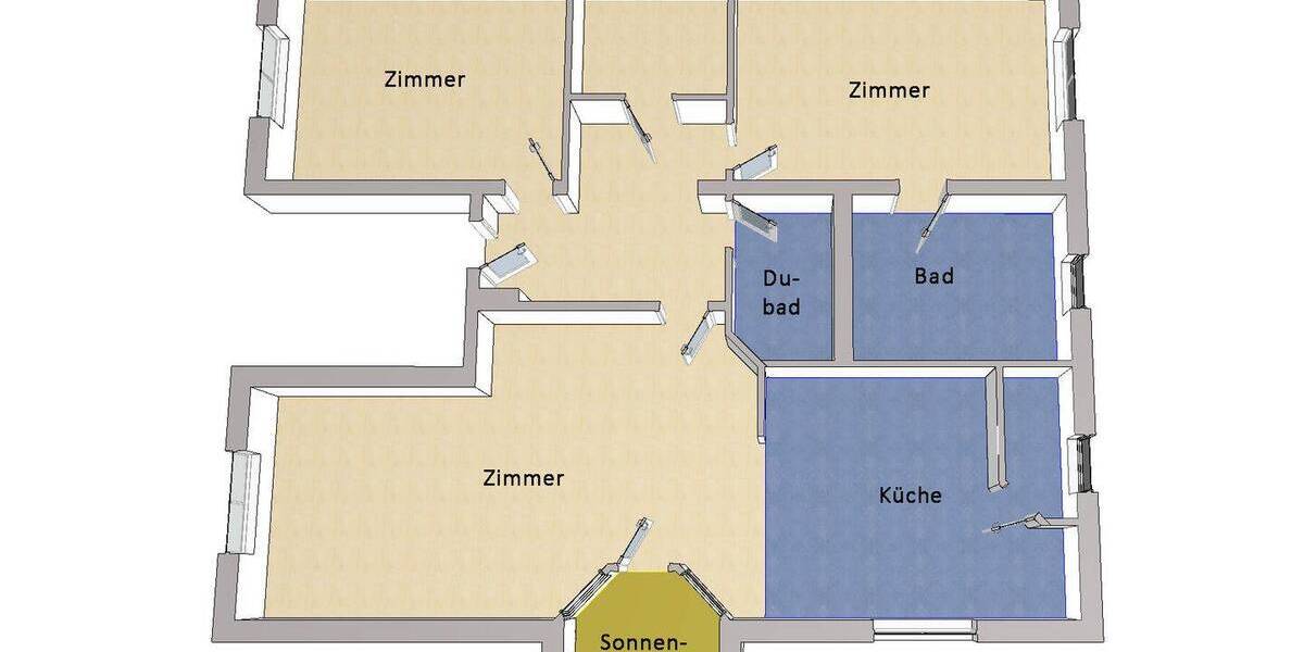 Etagenwohnung Berlin Mitte - 3 Zimmer, 120 m&sup2;, 549.000&euro; | Angebot:26824596