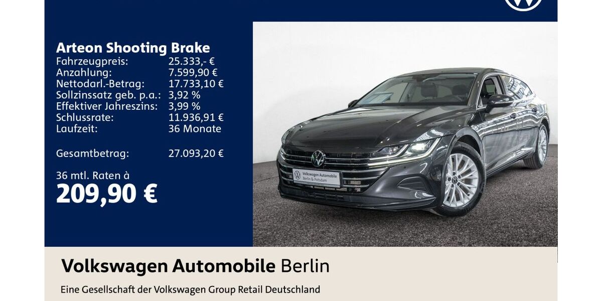 VW Arteon 92.301 km 24.933 &euro; Berlin 10587