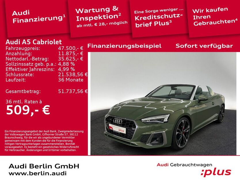 Audi A5 54.328 km 47.500 € Berlin 10587