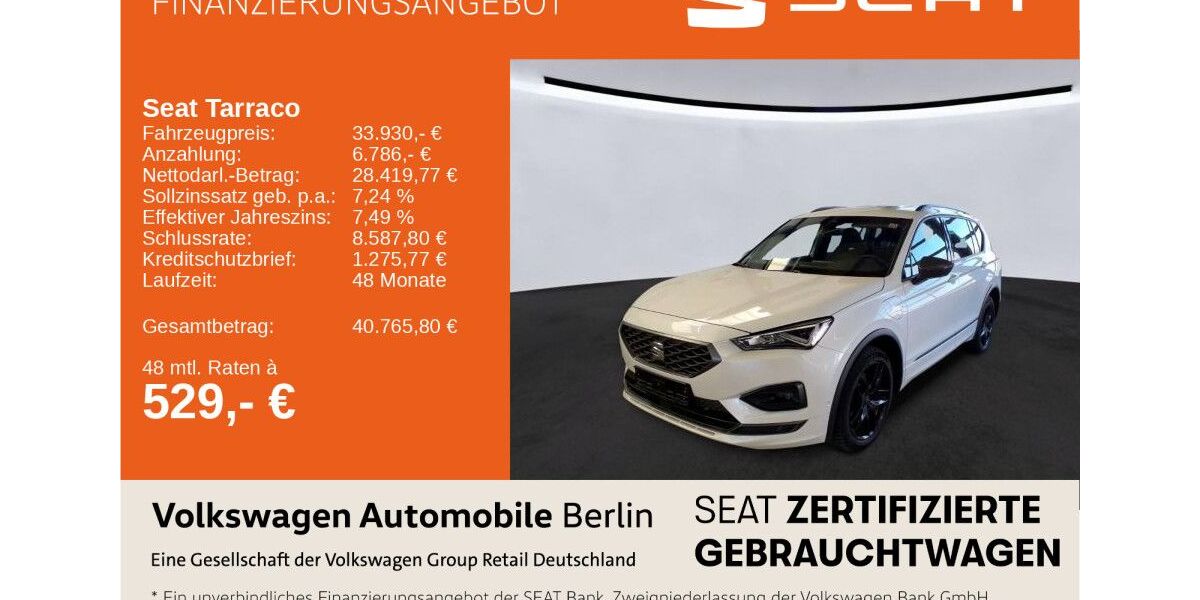 Seat Tarraco 56.450 km 33.663 &euro; Berlin 13089