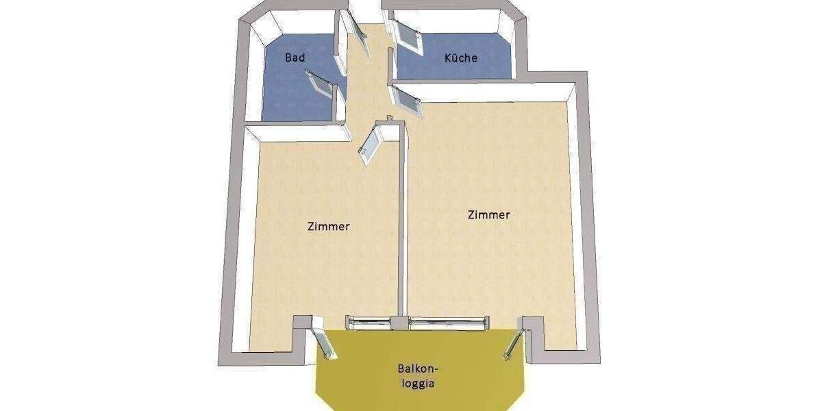 Etagenwohnung Falkensee - 2 Zimmer, 63 m&sup2;, 285.000&euro; | Angebot:25968453