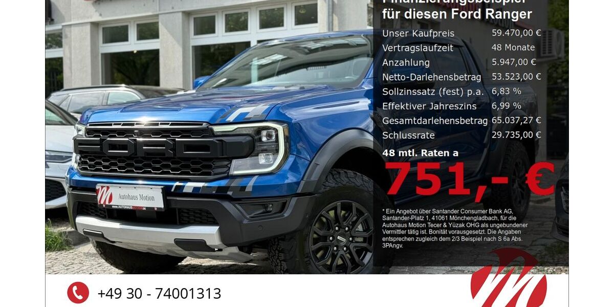 Ford Ranger 22.696 km 59.470 &euro; Berlin 12305