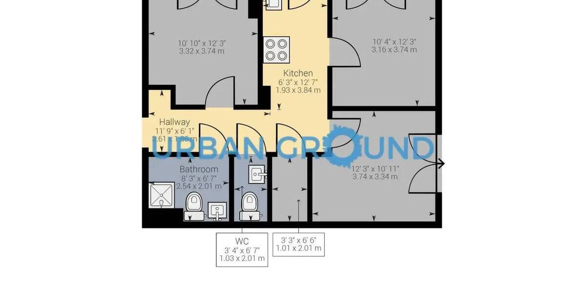 Etagenwohnung Berlin Friedrichsfelde - 3 Zimmer, 61 m&sup2;, 1.475&euro; | Angebot:26451649