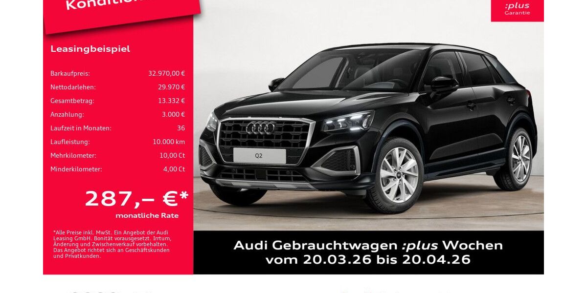 Audi Q2 11.272 km 32.970 &euro; Potsdam 14482