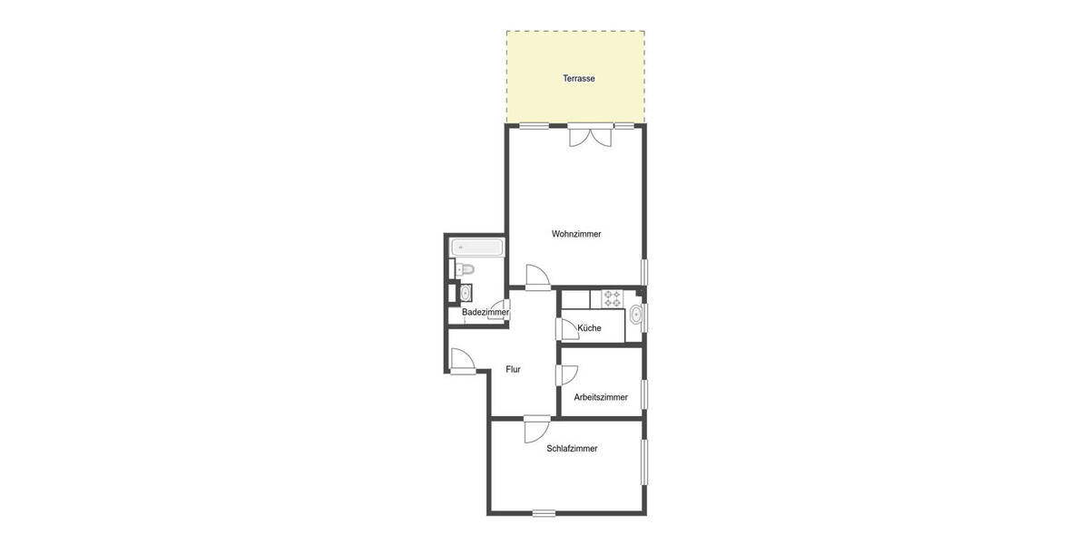 Etagenwohnung Bernau bei Berlin Bernau - 3 Zimmer, 66 m&sup2;, 199.000&euro; | Angebot:26584504