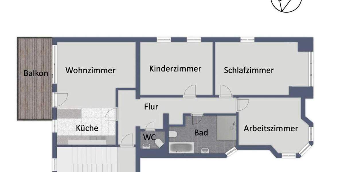 Etagenwohnung Berlin Karlshorst - 4 Zimmer, 119 m&sup2;, 579.600&euro; | Angebot:24719081