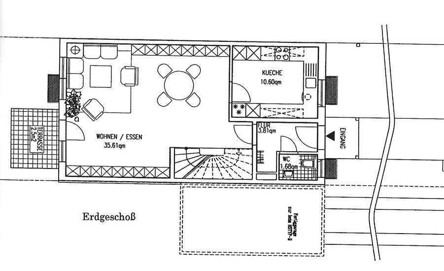 Charmantes, vermietetes Reiheneckhaus - Mit Fernwärmeversorgung, Garage Keller und Feldblick in Bernau