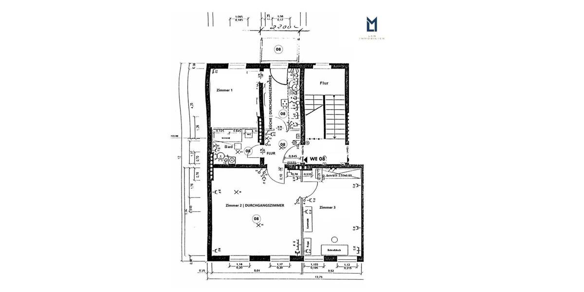 Etagenwohnung Berlin Adlershof - 3 Zimmer, 72 m&sup2;, 279.000&euro; | Angebot:26395780