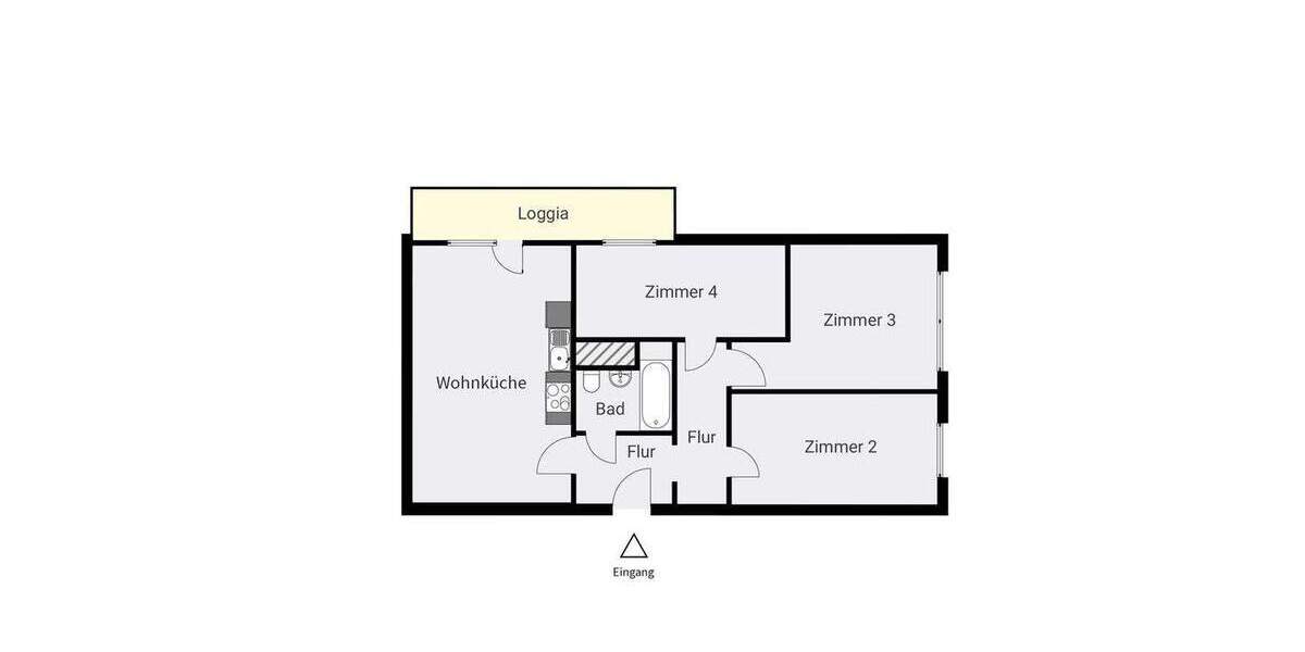 Etagenwohnung Berlin Johannisthal - 3 Zimmer, 70 m&sup2;, 250.000&euro; | Angebot:24597110