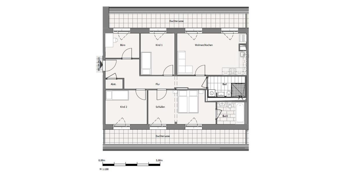 Dachgeschoßwohnung Berlin Treptow-Köpenick - 4.5 Zimmer, 106 m&sup2;, 2.295&euro; | Angebot:25499806