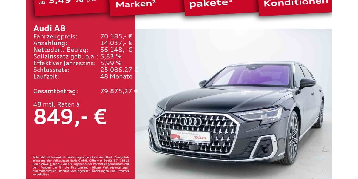 Audi A8 49.217 km 61.689 &euro; Berlin 13088