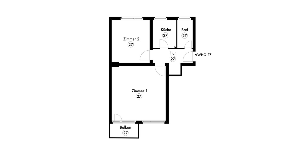 Etagenwohnung Berlin Wilmersdorf - 2 Zimmer, 54 m&sup2;, 369.920&euro; | Angebot:25692356