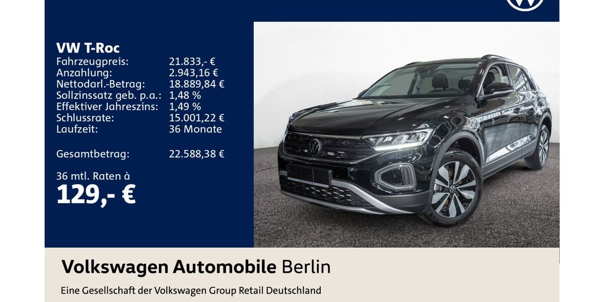 VW T-Roc 31.825 km 21.833 &euro; Berlin 10587