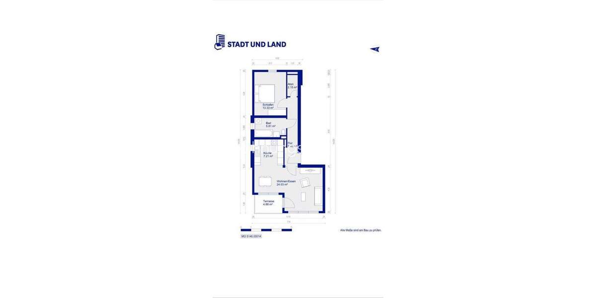 Etagenwohnung Berlin Mahlsdorf - 2 Zimmer, 62 m&sup2;, 738&euro; | Angebot:25921473