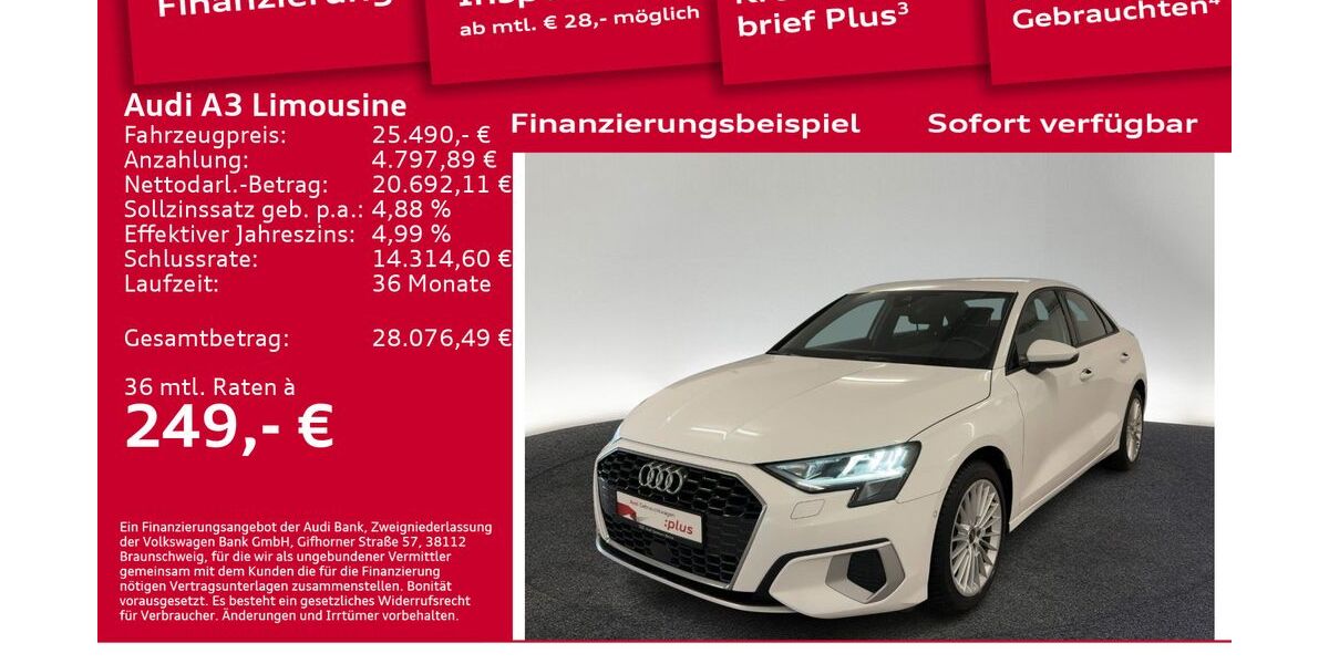 Audi A3 26.100 km 23.550 &euro; Berlin 12489