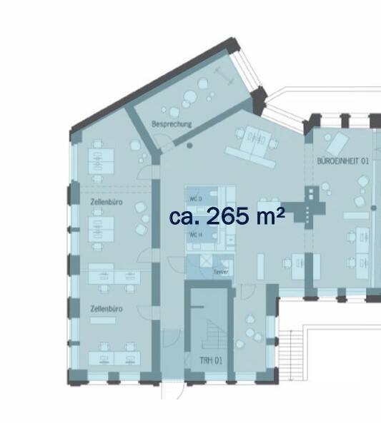 Gewerbeobjekt Berlin Alt-Treptow - 3 Zimmer, 265 m&sup2;, 6.360&euro; | Angebot:23957973