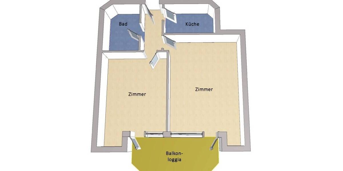 Etagenwohnung Falkensee - 2 Zimmer, 63 m&sup2;, 285.000&euro; | Angebot:26486022