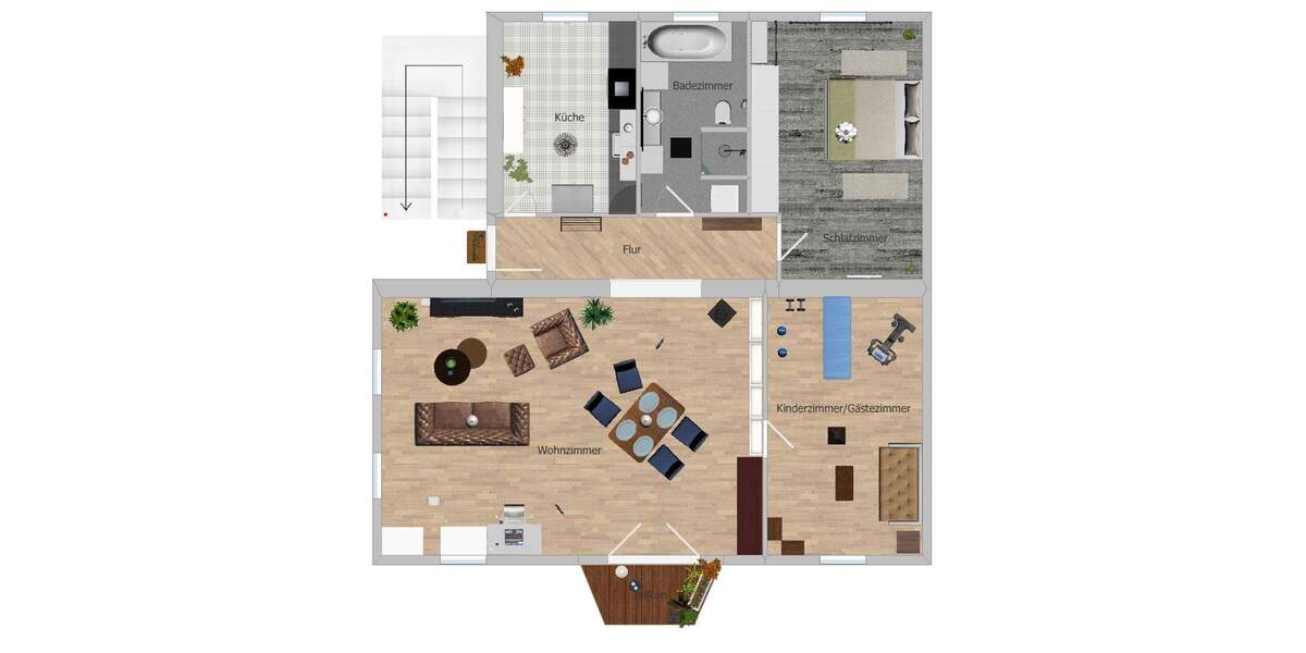 Etagenwohnung Berlin Hermsdorf - 3 Zimmer, 100 m&sup2;, 545.000&euro; | Angebot:25775600