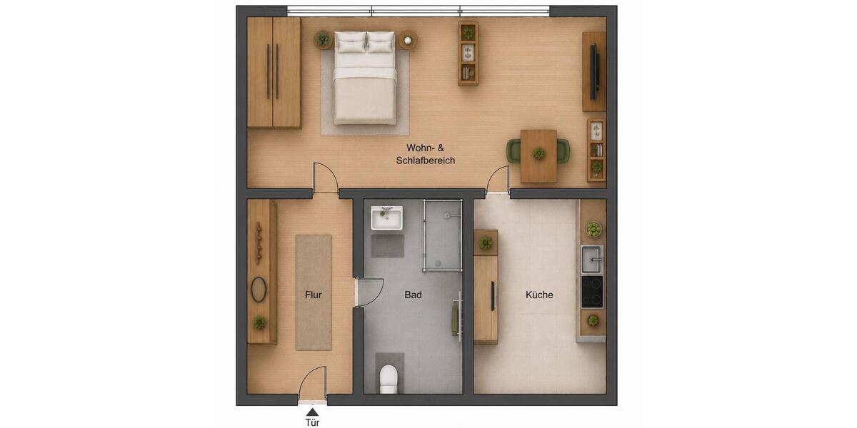 Etagenwohnung Berlin Treptow-Köpenick - 1 Zimmer, 33 m&sup2;, 990&euro; | Angebot:26611533