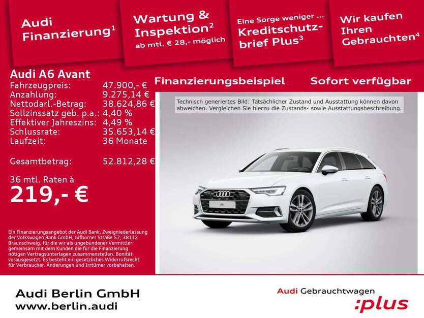 Audi A6 36.160 km 47.900 € Berlin 12489