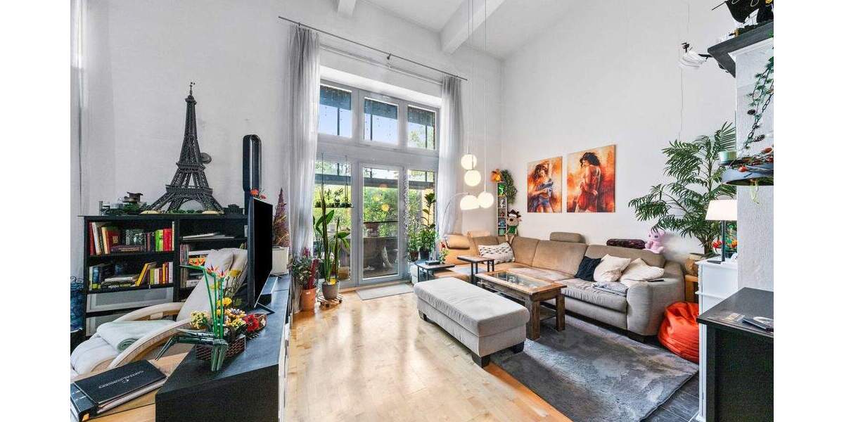 Loftwohnung mit 2 Ebenen, Garten und Wintergärten im historischen Fabrikgebäude in Berlin-Adlershof 3 zimmer