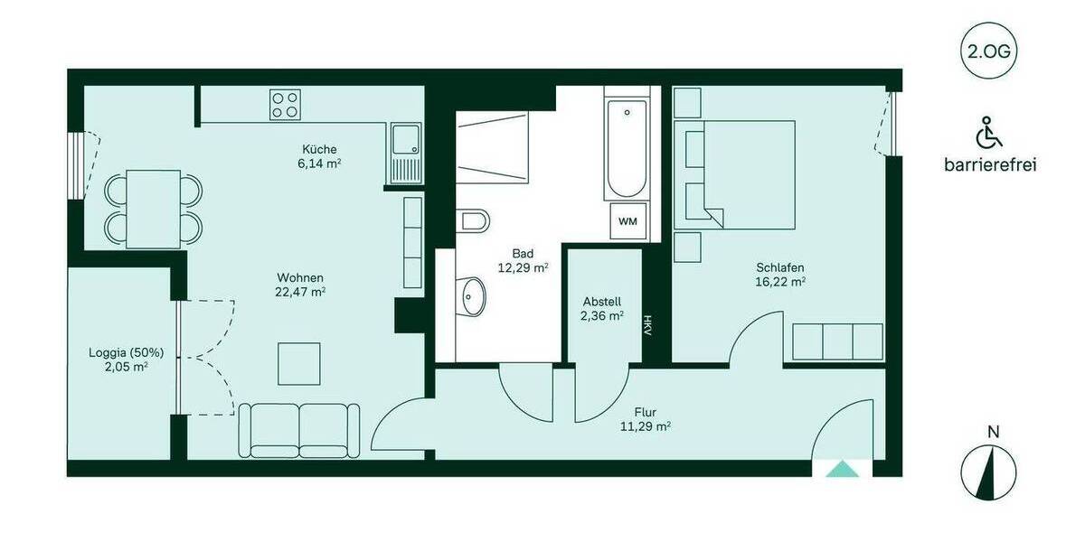 Etagenwohnung Berlin Lichtenrade - 2 Zimmer, 72 m&sup2;, 384.900&euro; | Angebot:25937432