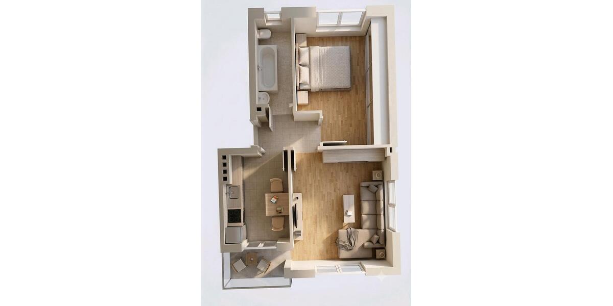 Etagenwohnung Berlin Reinickendorf - 2 Zimmer, 43 m&sup2;, 195.000&euro; | Angebot:27181794