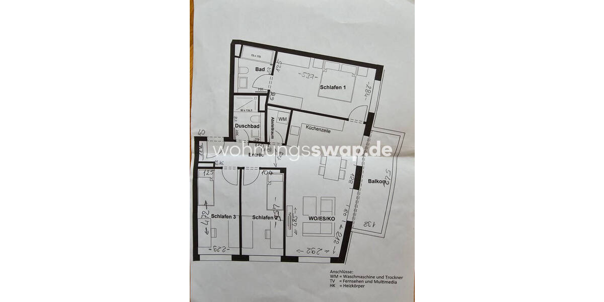 Etagenwohnung Berlin Friedrichsfelde - 4 Zimmer, 87 m&sup2;, 1.439&euro; | Angebot:26494436