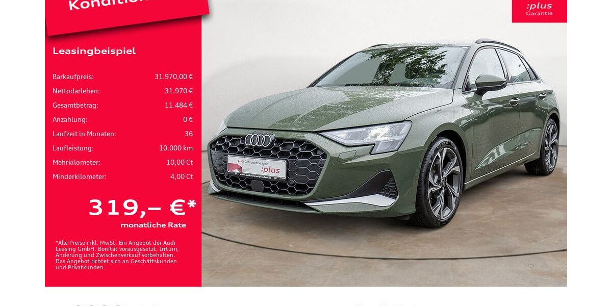 Audi A3 9.572 km 31.970 &euro; Potsdam 14482