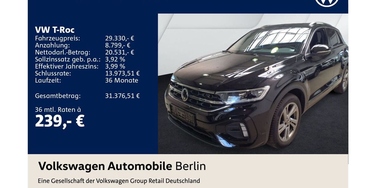 VW T-Roc 22.483 km 29.330 &euro; Berlin 10587