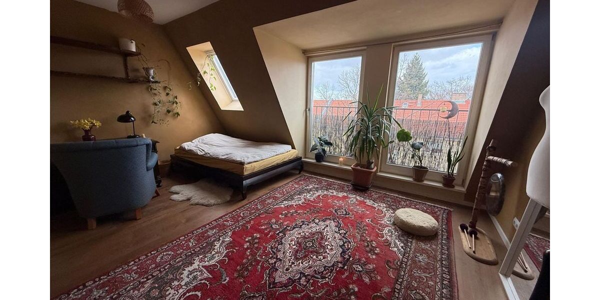 Lichtdurchflutete Dachgeschoss -Maisonette mit 3 Balkonen & Weitblick mit TG-Stellplatz - Maisonettenwohnung Berlin Weißensee | Angebot:26633792