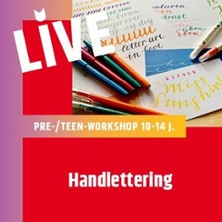 Pre-/Teen Handlettering (10-14 J.) 17.03.2026 Dussmann - das KulturKaufhaus, DruckManufaktur, 1. OG