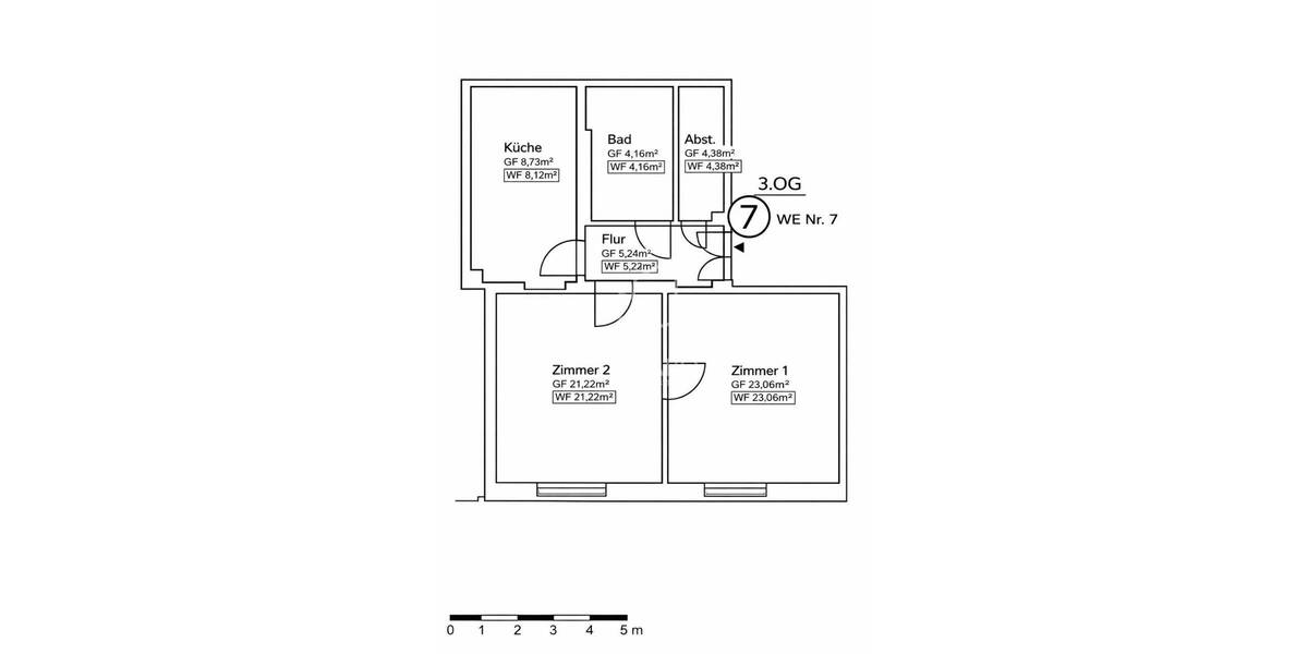 Etagenwohnung Berlin Mitte - 2 Zimmer, 82 m&sup2;, 369.000&euro; | Angebot:26017504