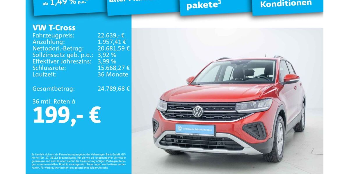 VW T-Cross 21.152 km 22.639 &euro; Berlin 13088